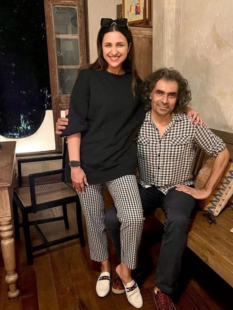 Chamkila Director, Imtiaz Ali with Parineeti Chopra