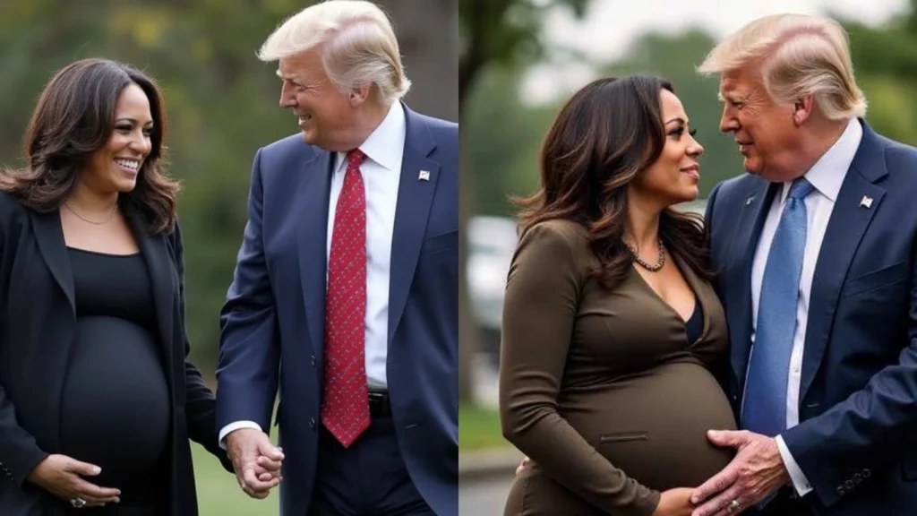 Donald trump pregnant Kamala Hairis