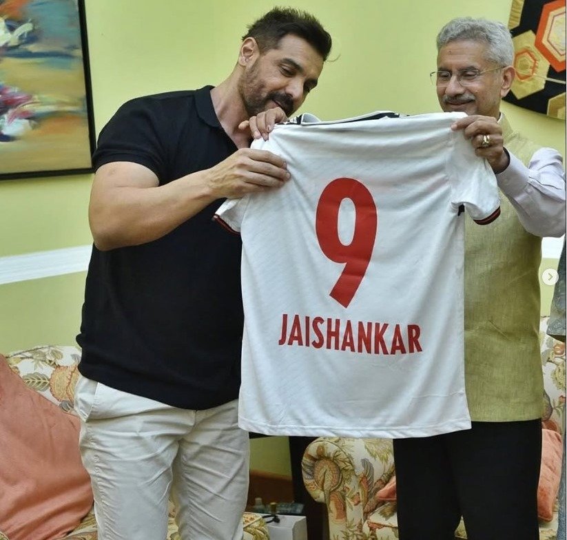 John Abraham Meets Jaishankar Before 'The Diplomat' Release